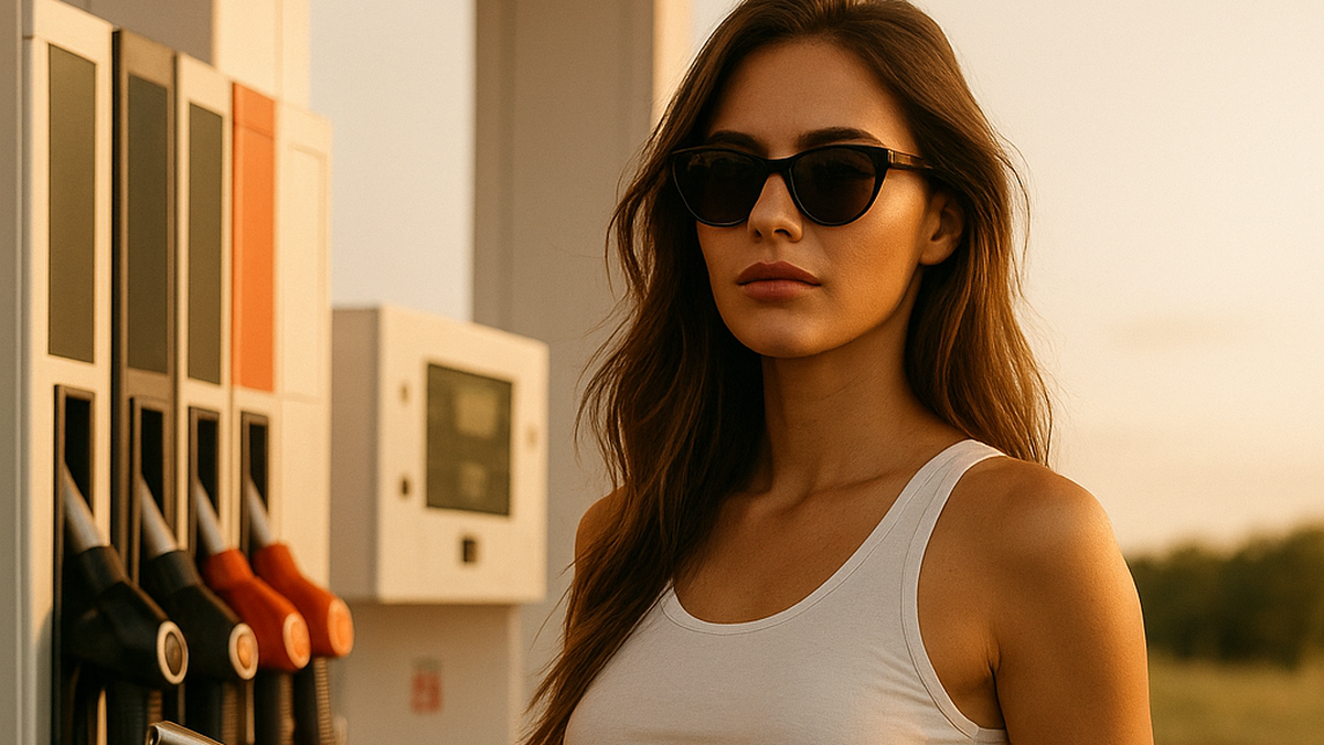 benzina gratis pentru femei imbracate in bikini