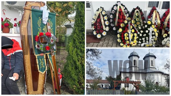 IMAGINI care frâng sufletul! Durerea din această zi nu se poate uita. Este ziua în care timpul s-a oprit pentru familie și apropiați. Nimeni nu și-a putut stăpâni lacrimile la ÎNMORMÂNTAREA Elenei, femeia de 35 de ani ucisă pe trecerea de pietoni 