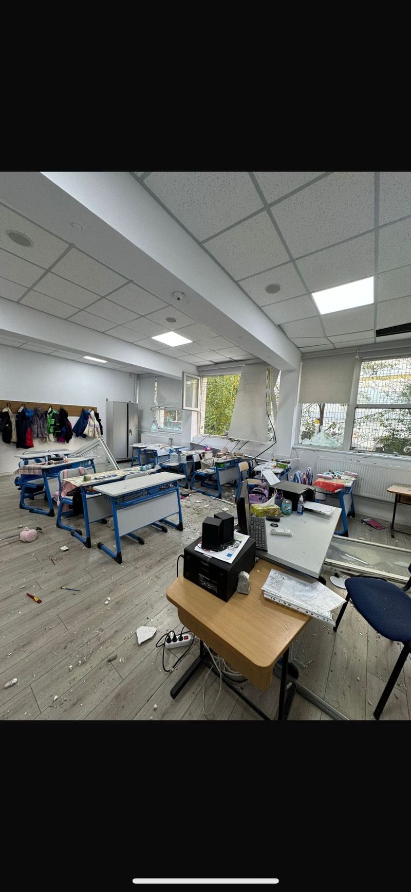 Liceul Dimitrie Bolintineanu dupa deflagratie