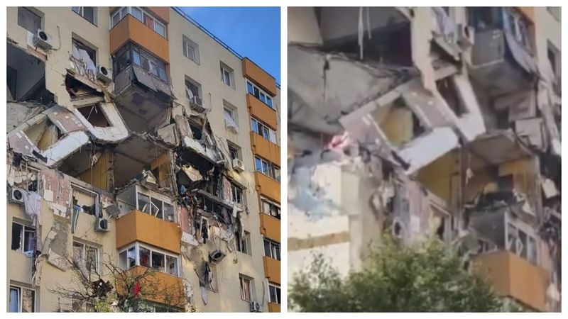 Scene dramatice &icirc;n Rahova! Victima care făcea cu m&acirc;na de sub dăr&acirc;mături a fost salvată și transportată la spital: &bdquo;Am coordonat intervenția din exterior cu un utilaj special&rdquo;