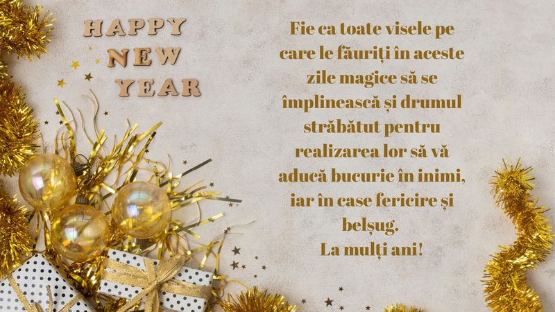 Mesaje, urări și felicitări de Anul Nou 2026