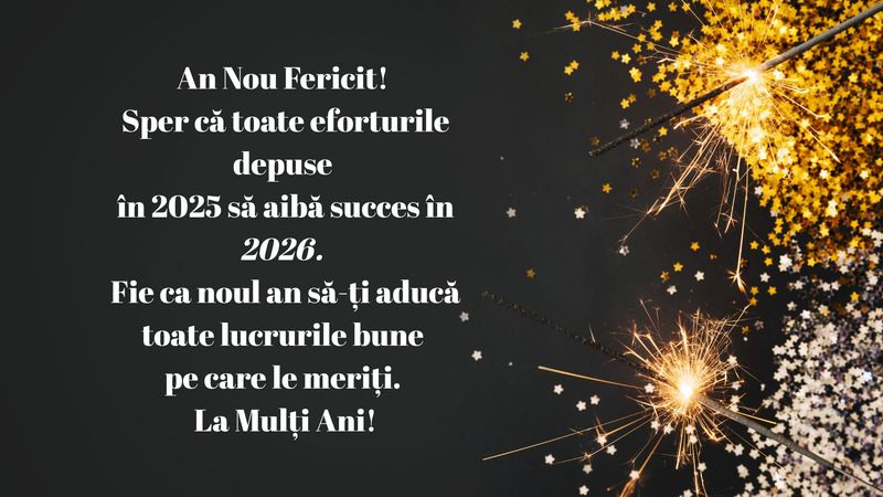 Ce le poți transmite apropiaților de Anul Nou? 