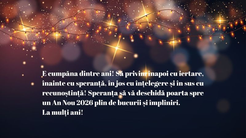 Urări și felicitări de Anul Nou 