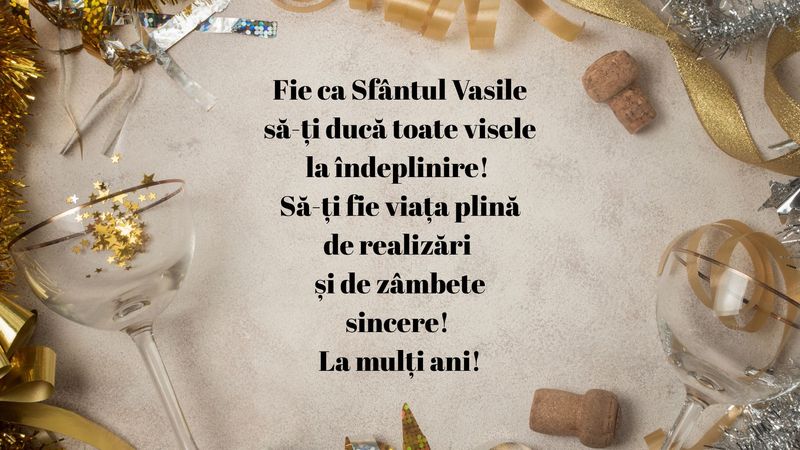 Urări și felicitări pentru Sfântul Vasile 2026