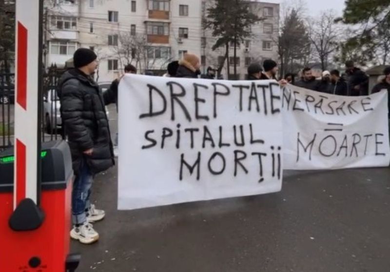 Protest la Spitalul Județean de Urgență Buzău după moartea unui tânăr de 25 de ani.