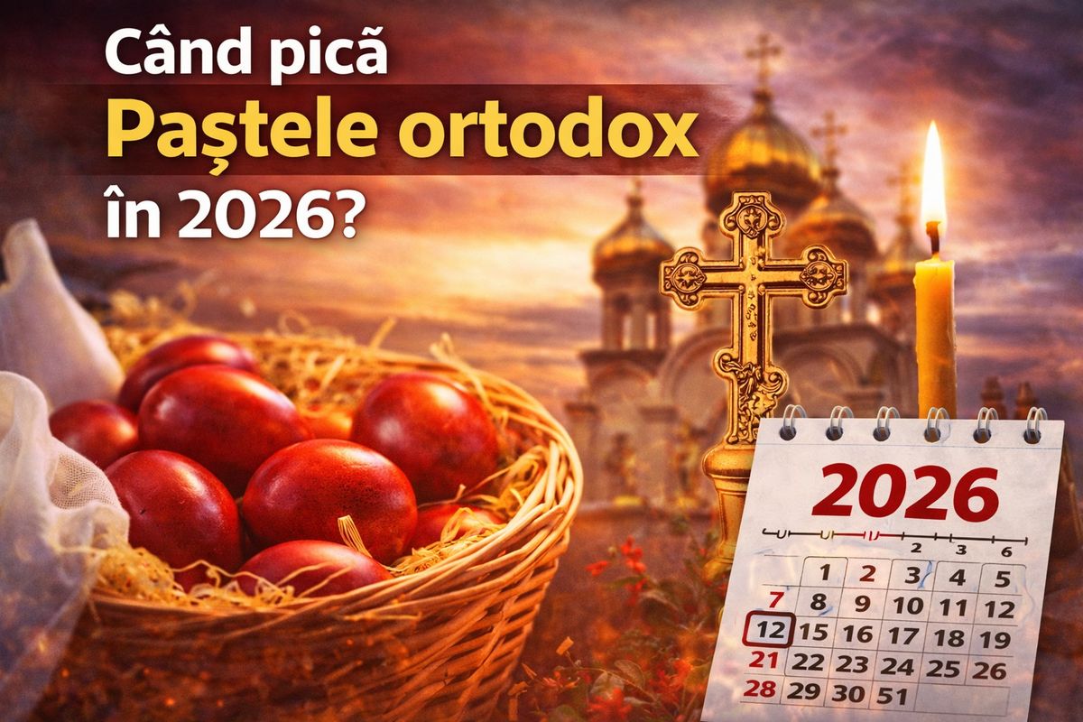 C&acirc;nd pică Paștele &icirc;n 2026? 