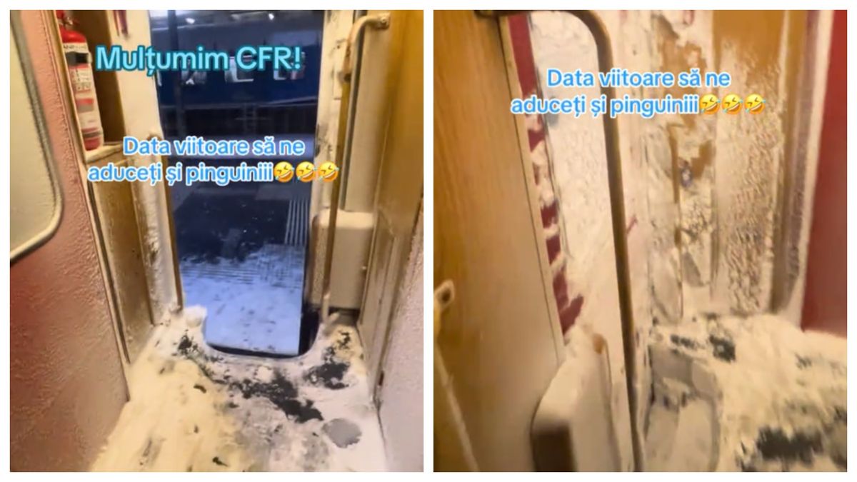 Imagini șocante dintr-un tren CFR Călători 