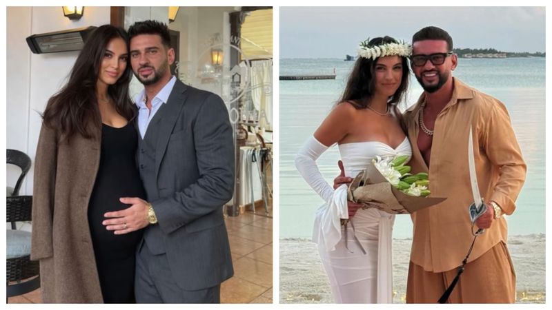 Dorian Popa si soția lui, Andreea 