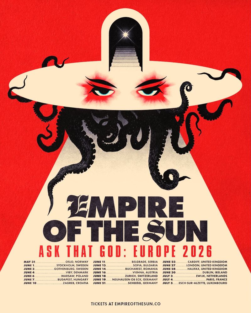 Lista concertelor trupei Empire of the Sun din 2026