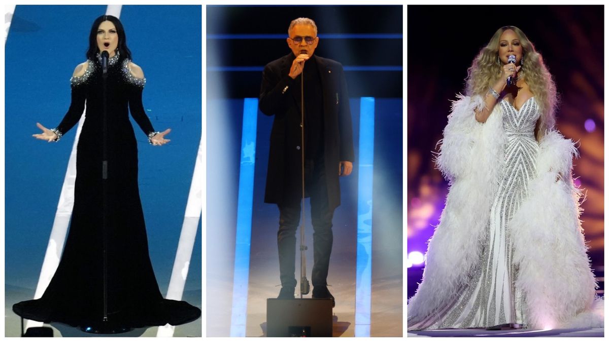Mariah Carey, Andrea Bocelli și Laura Pausini