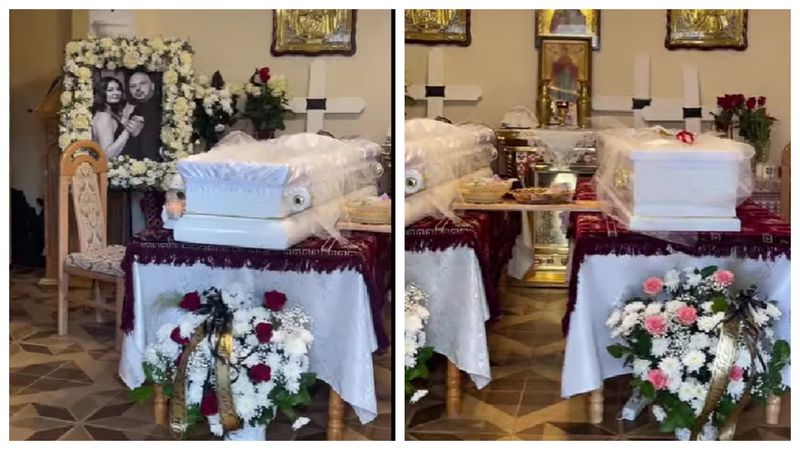 Primele imagini de la priveghiul Dianei și al lui Sorin 