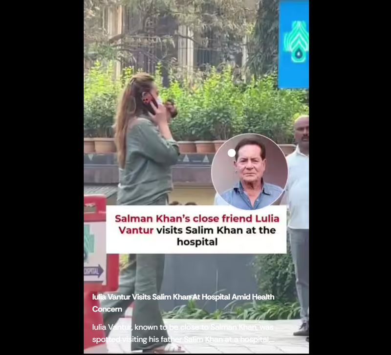 Iulia Vântur a mers să îl vadă pe tatăl lui Salman Khan