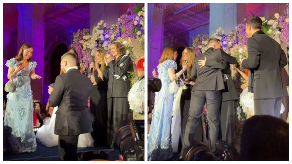 Moment emoționant la Balul Bridgerton de la București! Un t&acirc;năr și-a cerut iubita de soție pe scenă, &icirc;n fața actorilor Luke Thompson, Yerin Ha, Ruth Gemmell şi Hannah Dodd. Reacțiile internauților au curs &icirc;n valuri pe rețelele sociale: &bdquo;Prea romantic!&rdquo;