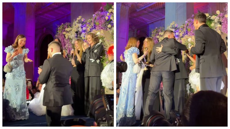 Moment emoționant la Balul Bridgerton de la București! Un t&acirc;năr și-a cerut iubita de soție pe scenă, &icirc;n fața actorilor Luke Thompson, Yerin Ha, Ruth Gemmell şi Hannah Dodd. Reacțiile internauților au curs &icirc;n valuri pe rețelele sociale: &bdquo;Prea romantic!&rdquo;
