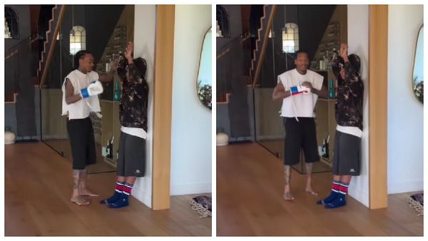 Scene incredibile cu Wiz Khalifa și fiul său! Rapperul s-a filmat &icirc;n timp ce &icirc;l lovea pe Sebastian de 13 ori de ziua lui de naștere: &bdquo;M&acirc;inile sus! Poartă-te ca un bărbat&rdquo;