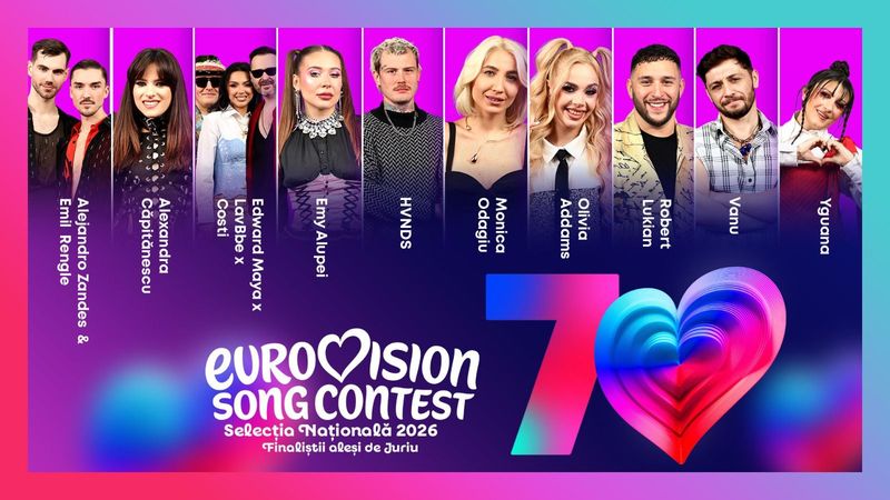 Lista finaliștilor Selecției Naționale pentru Eurovision 