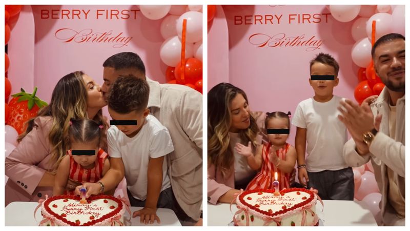 Daniela și Culiță au postat primele imagini de la petrecerea fetiței lor 