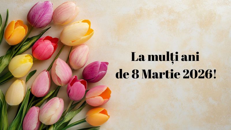 Mesaje de 8 MARTIE 2026. Cele mai frumoase urări și felicitări pentru femeile speciale din viața ta: &bdquo;La mulți ani! &Icirc;ți doresc un 8 Martie fericit și o primăvară care să &icirc;ți &icirc;nflorească &icirc;ntregul an!&rdquo;