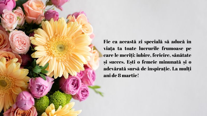 Cele mai frumoase mesaje de 8 Martie 2026