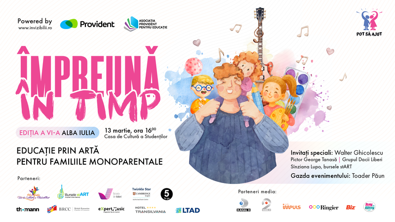 Familiile monoparentale, conectate în Alba Iulia prin artă, în cadrul unui eveniment caritabil