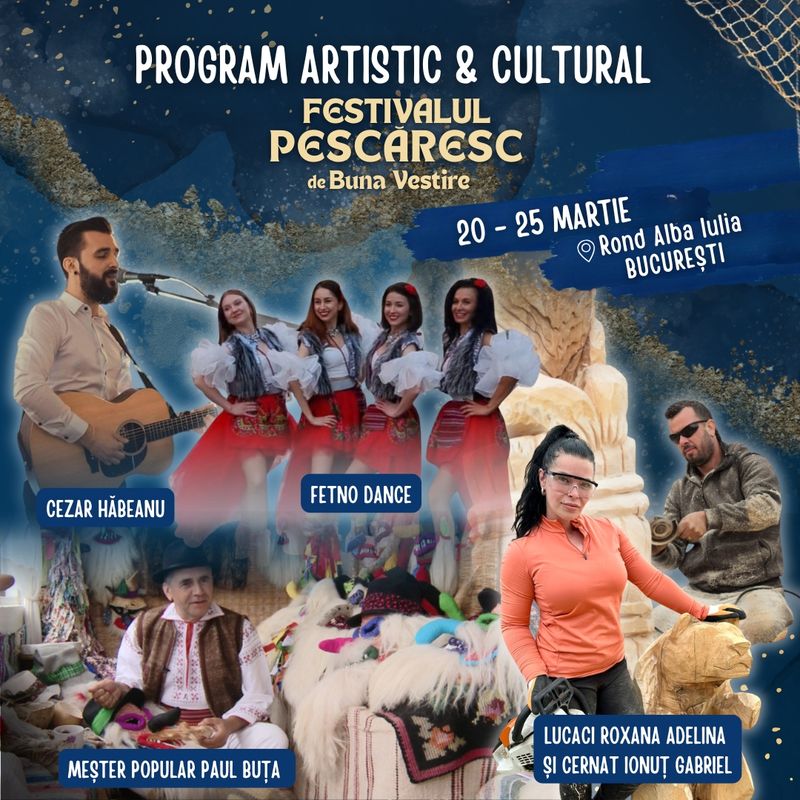 Evenimentele care au loc în weekendul 20-22 martie 2026 în Bucuresti 