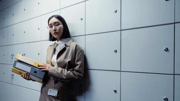 (P) Dulap metalic: organizarea biroului modern