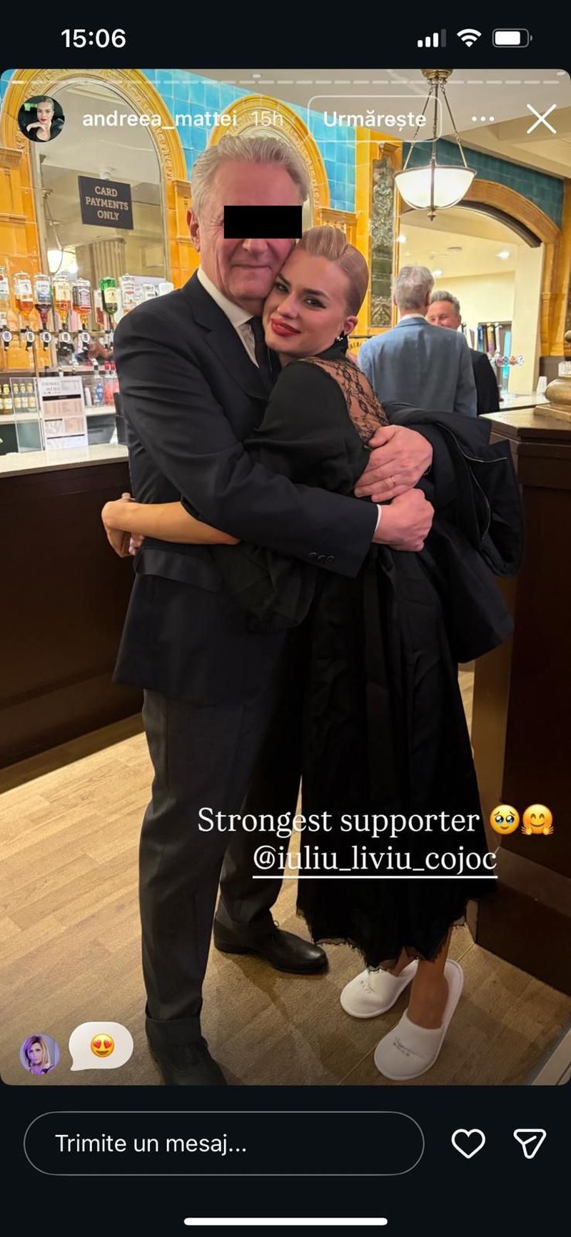 Cum a apărut Andreea Matei în mediul online, alături de tatăl lui Rareș Cojoc? 