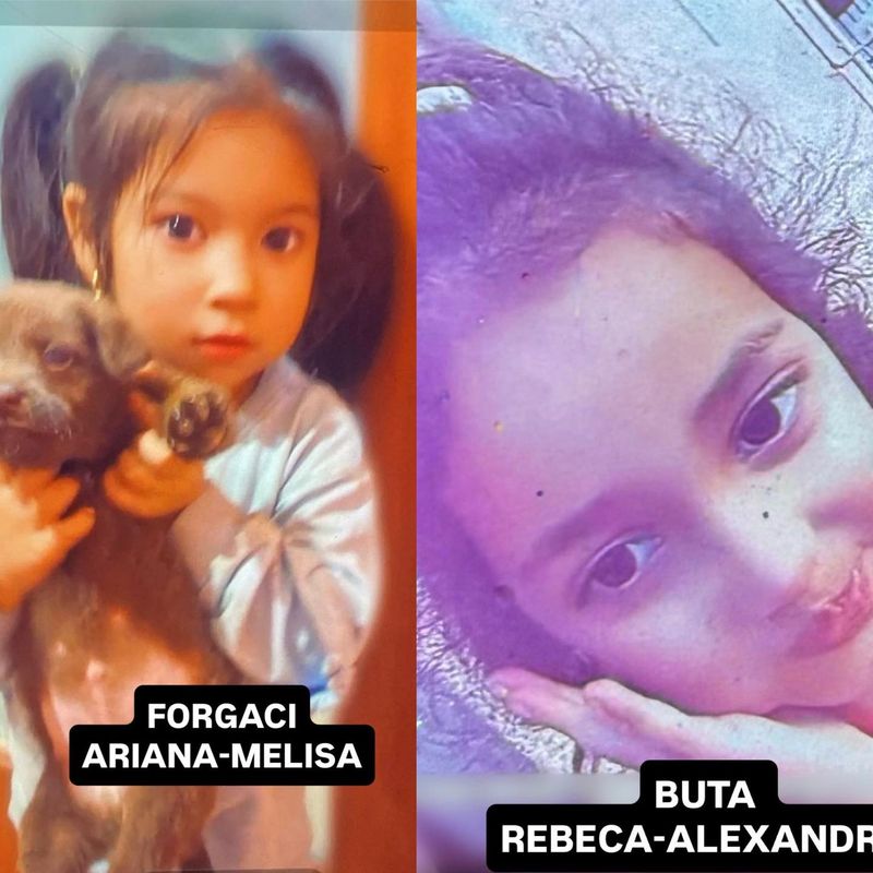 Imagini cu cele două fetițe dispărute în Mureș 