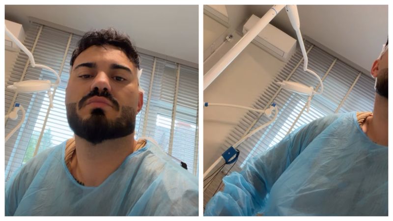 Jador, pe patul de spital 