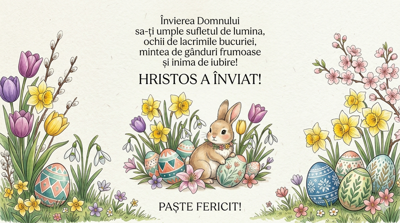 Cele mai frumoase mesaje de Paște 