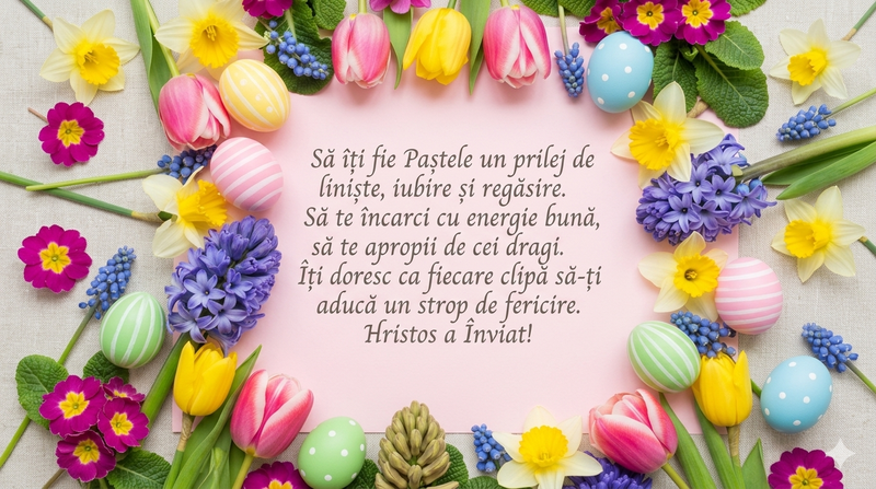 Urări și felicitări de Paște 