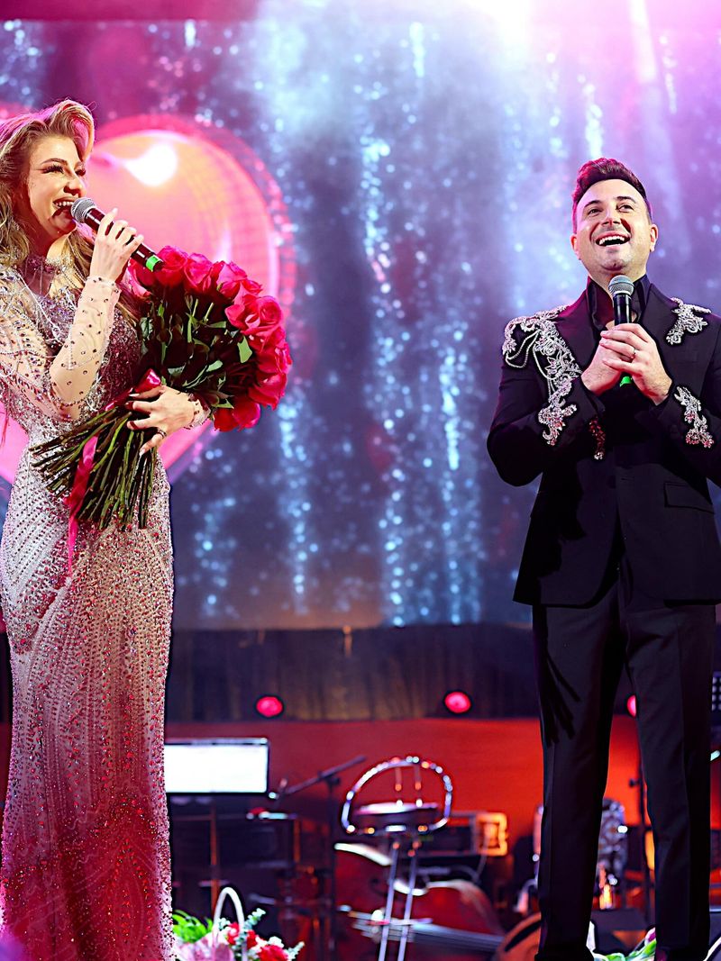 Codruța Filip i-a fost alături lui Valentin Sanfira la concertul de la Sala Palatului