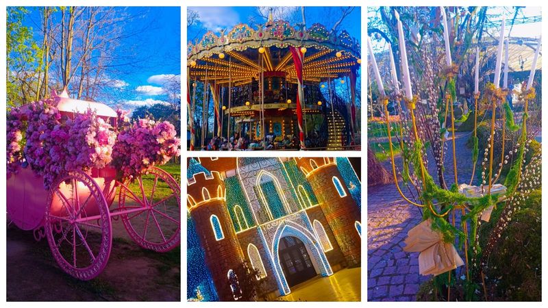 EXCLUSIV! "vedeta" T&acirc;rgului de Paște de la Craiova! S-a stat la coadă minute bune pentru un CADRU PERFECT, iar zona s-a transformat &icirc;ntr-un furnicar de oameni cu telefoanele pregătite. NU AU RATAT ocazia să se fotografieze cu decorul de poveste