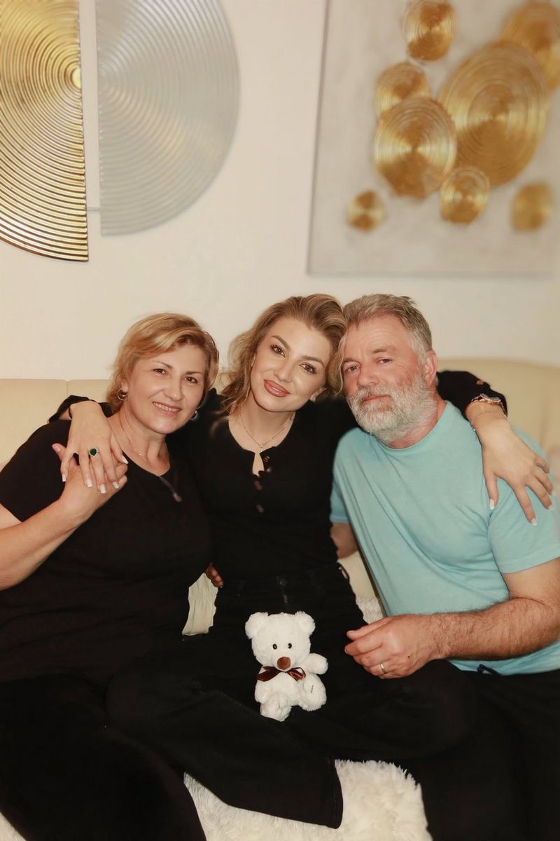 Codruța Filip și părinții ei 