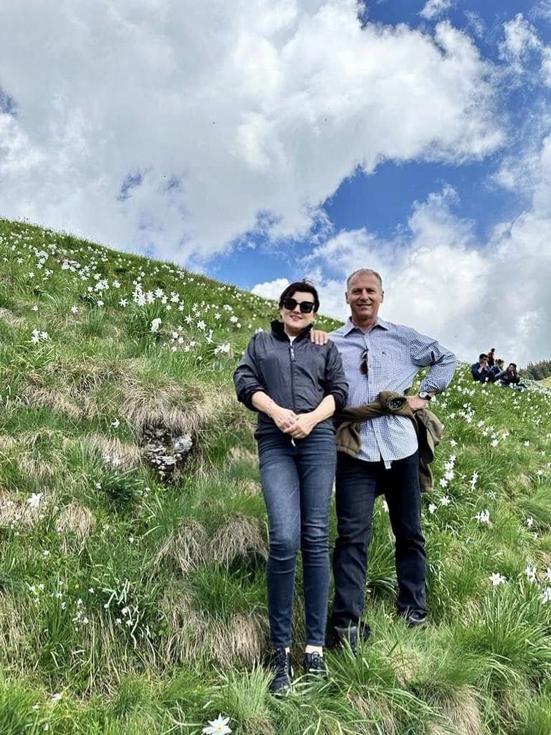 Dinu Iancu Sălăjanu și soția lui 