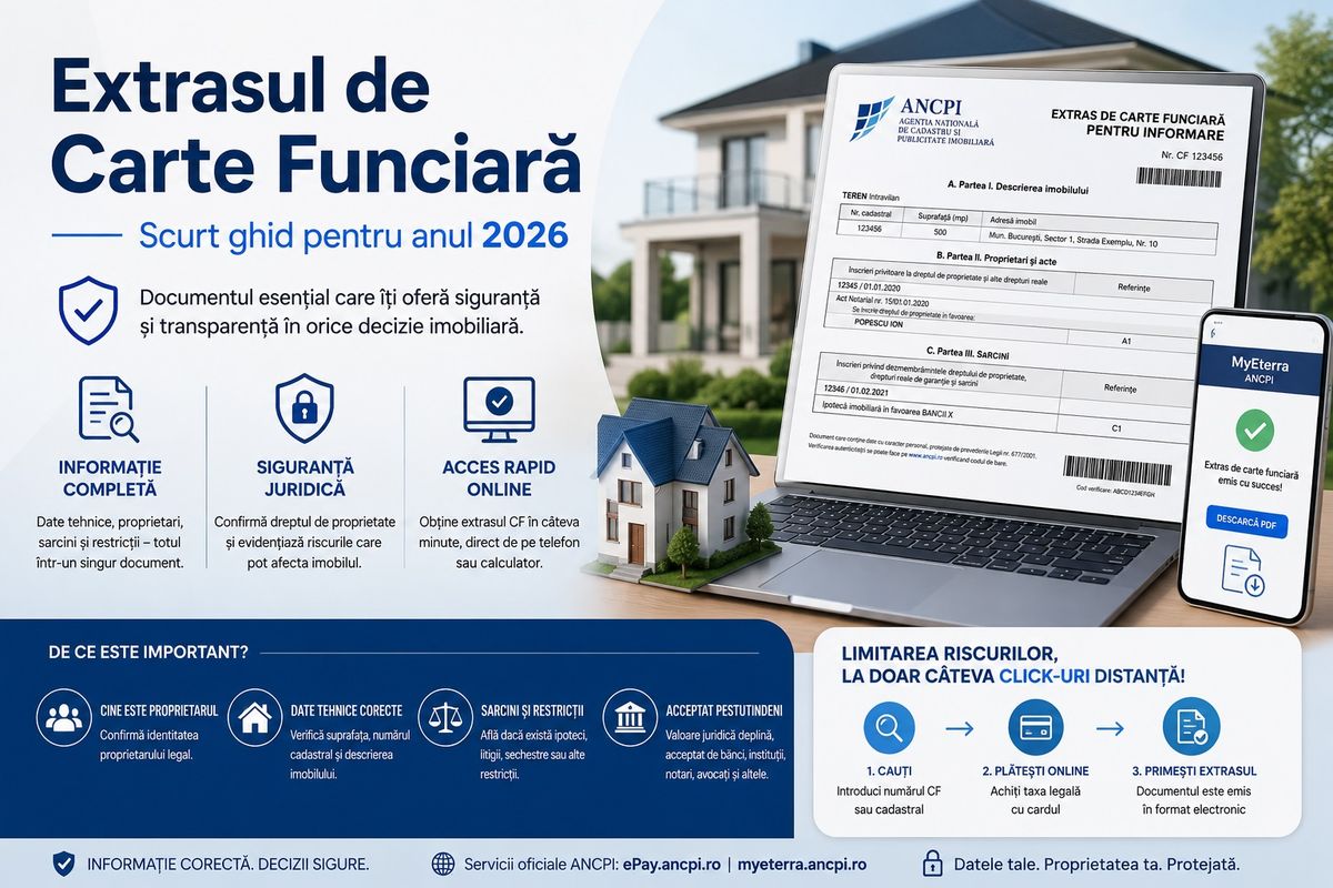 (P) Extrasul de Carte Funciară - Scurt ghid pentru anul 2026