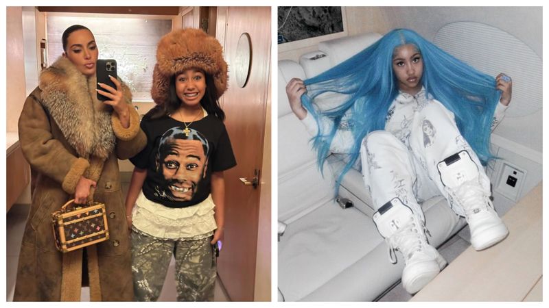 APARIȚIA TOTAL NEAȘTEPTATĂ a fiicei lui Kim Kardashian și a lui Kanye West! North s-a postat pe melodia unui rom&acirc;n, cu prazul &icirc;n m&acirc;nă