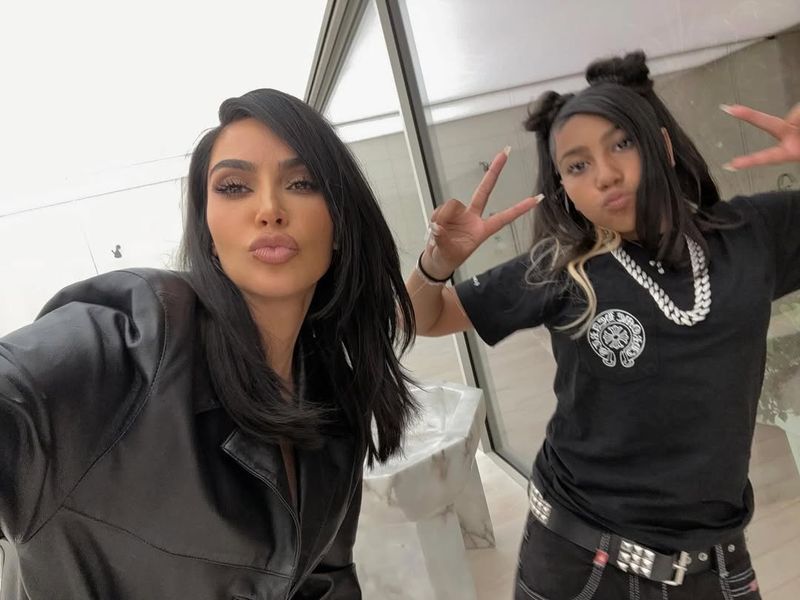 Apariție total neașteptată pentru fiica lui Kanye West 