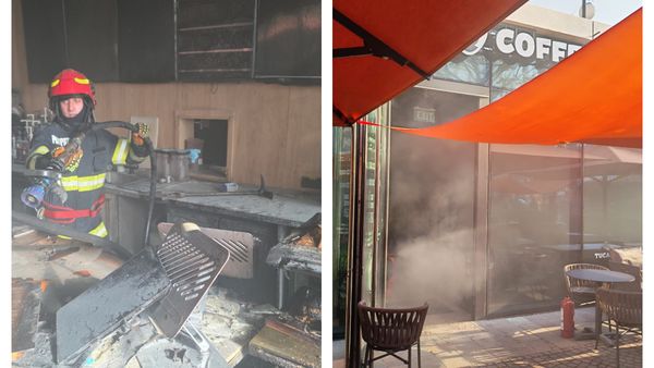 INCENDIU la o cafenea din centrul Iașului. Au fost evacuate aproximativ 50 de persoane / Nu au fost &icirc;nregistrate victime