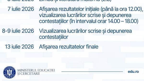 BACALAUREAT 2026: Azi are loc proba la alegere a profilului