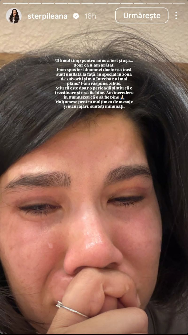 Ileana Sterp a apărut plângând după ce a confirmat divorțul de soțul ei, Daniel Aloman. 