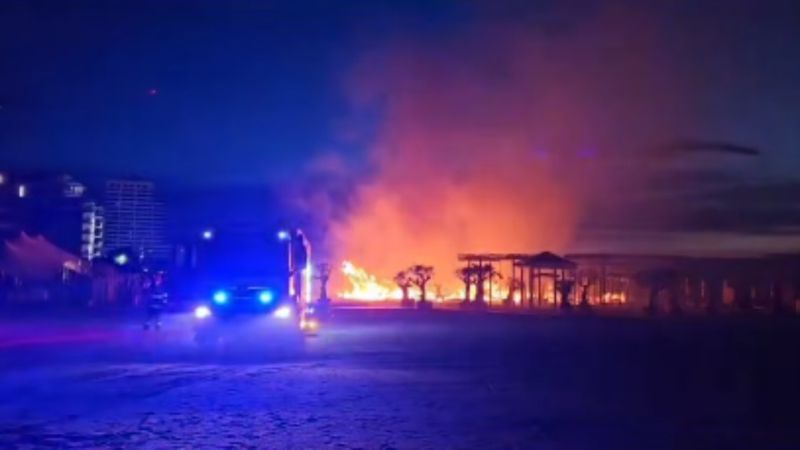 Un incendiu a avut loc în Mamaia în această dimineață 