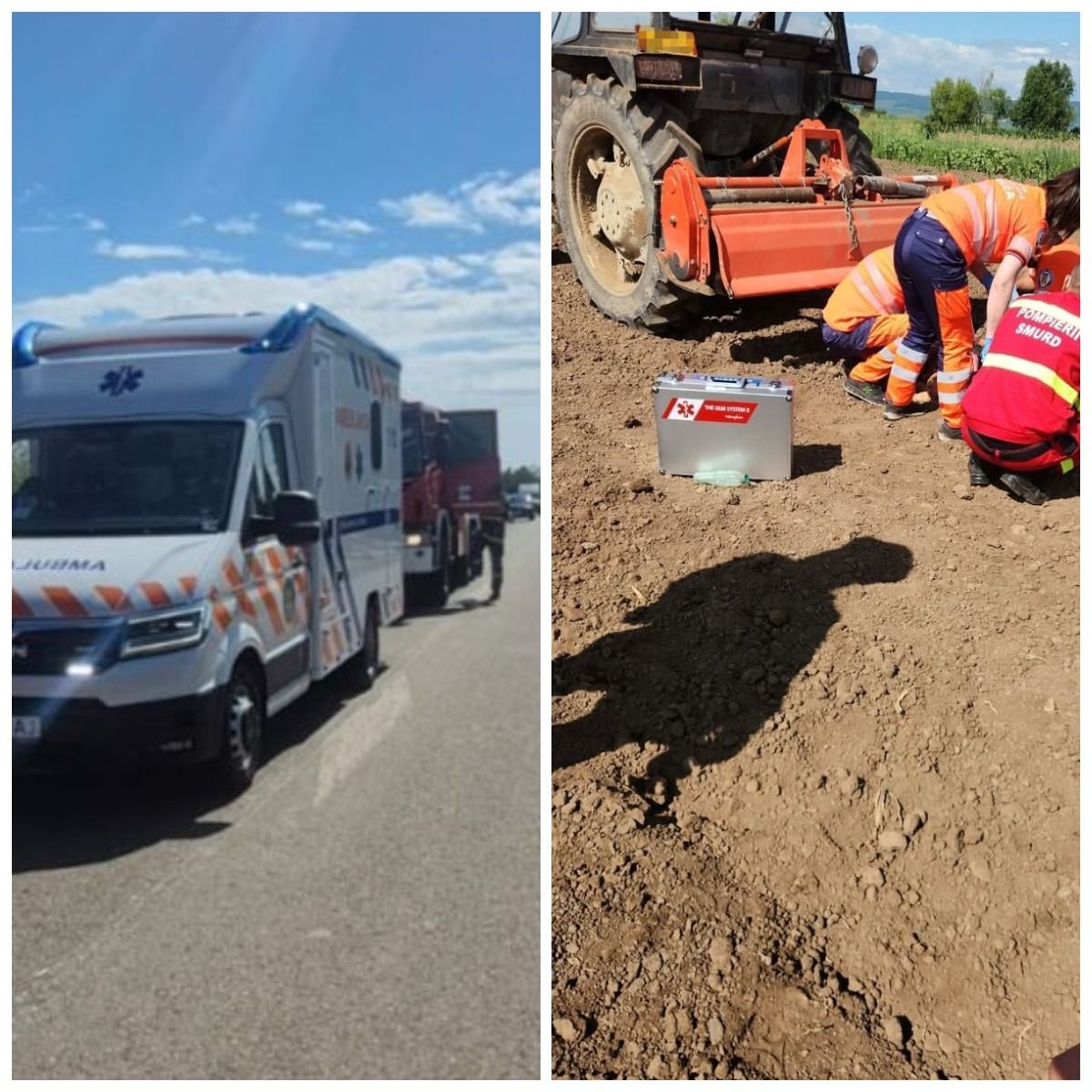O femeie de 30 de ani a murit după ce a fost prinsă &icirc;ntr-o freză atașată unui tractor