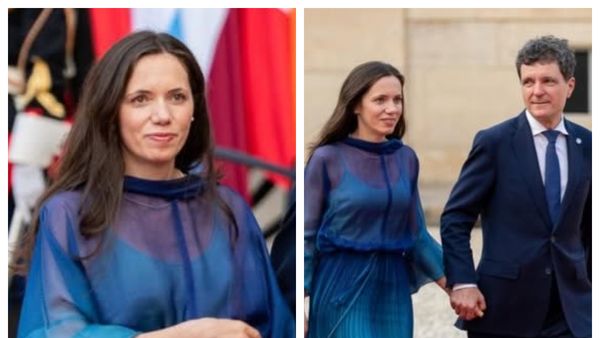 FOTO Cum și-a făcut apariția Mirabela Grădinaru la Palatul &Eacute;lys&eacute;e? Rochia aleasă de partenera lui Nicușor Dan pentru &icirc;nt&acirc;lnirea cu președintele Franței a atras atenția tuturor: &bdquo;Mereu eleganta și feminină! Felicitări și succes&rdquo;