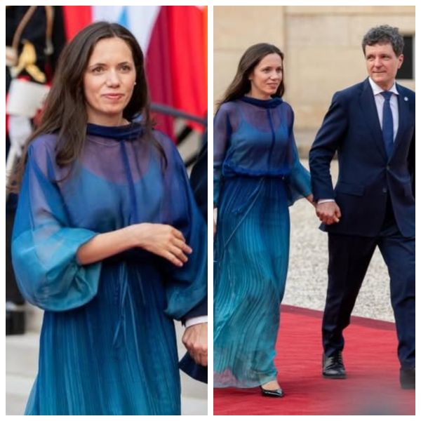 FOTO Cum și-a făcut apariția Mirabela Grădinaru la Palatul &Eacute;lys&eacute;e? Rochia aleasă de partenera lui Nicușor Dan pentru &icirc;nt&acirc;lnirea cu președintele Franței a atras atenția tuturor: &bdquo;Mereu eleganta și feminină! Felicitări și succes&rdquo;