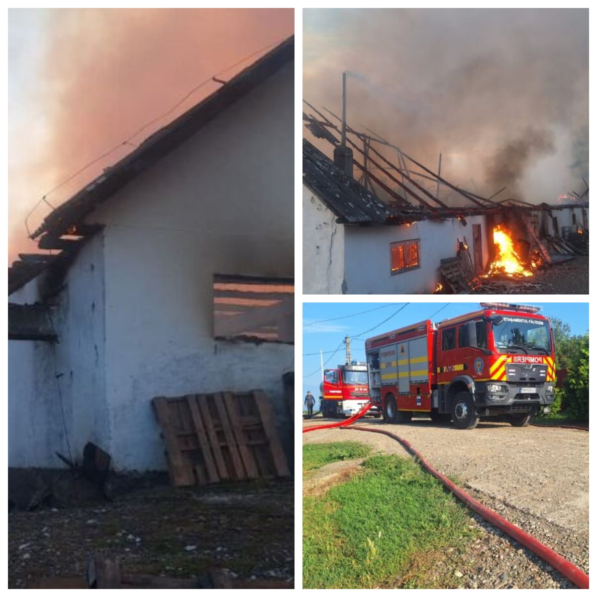 Miercuri, 15 iulie, a ars o crescătorie de găini din Drăgușeni