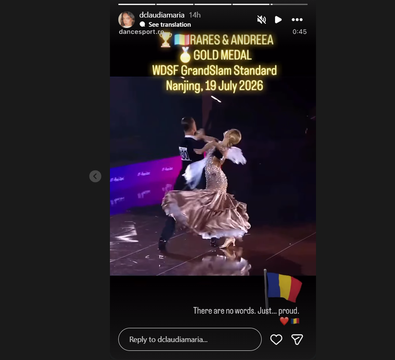 Mesajul transmis de iubita lui Rareș Cojoc, Claudia Dumitru