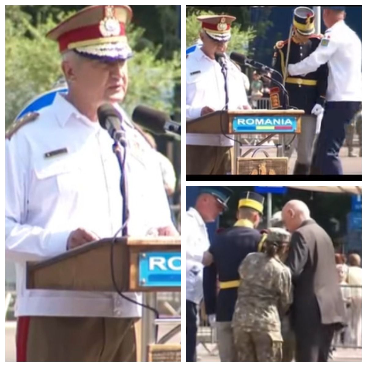 Un militar aproape că leșină l&acirc;ngă șeful Armatei Rom&acirc;ne