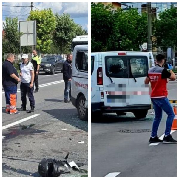 Tragedie fără margini! Un t&acirc;năr și-a văzut fratele geamăn d&acirc;ndu-și ultima suflare &icirc;n urma unui grav accident. Motocicleta pe care se aflau cei doi a fost lovită de un microbuz care a schimbat brusc direcția de mers