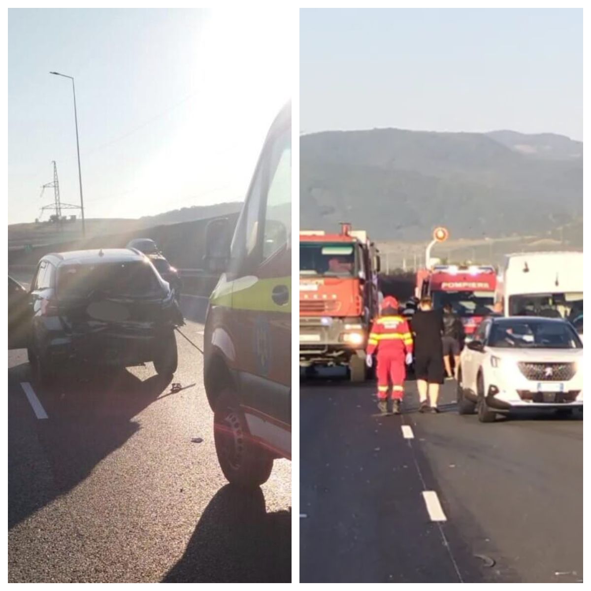 Un șofer de 19 ani a provocat două accidente pe A1